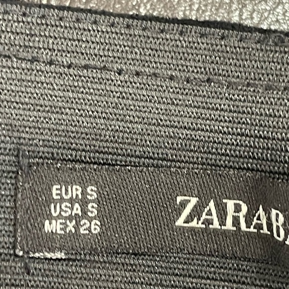 Zara Basic size small faux suede pants black - Picture 12 of 12